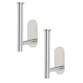 thumbnail image 5 of 2 PCS Silver Curtain Tiebacks, Adhesive Curtain Holdbacks No Drill Hooks for Drapes, Wall Mounted Metal Curtain Holders, Multi-Purpose Stylish Curtain Hooks, 5 of 6