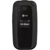 LG 440G Tracfone Prepaid Phone With Double Minutes, Flip Camera Phone - Black