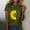 Green, variant on Women's Sunflower Butterfly T Shirt, Crew Neck Short Sleeve Yellow Sunflower Flying Butterflies Wing Graphic Print Casual Loose Soft Breathable Comfy Tees Summer Daily Casual Wear Tops, Green L