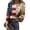 Multicolor, variant on United States Shirts for Women Flag Print Long Sleeve T-Shirt Knit Slim Round Neck Shirt Patriotic Gift for 250th Anniversary,Blue(M)