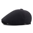 thumbnail image 3 of SikaFu Men Women Berets Vintage Octagonal Newsboy Cap Breathable Linen Artist Painter Hat Retro Ivy Flat Beret Cap Men Beret Hat, 3 of 6