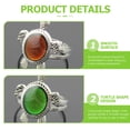 thumbnail image 3 of 4 Pcs Bague Tortue Bague Changeant de Couleur Bague d'Émotion Sensible Unisexe, 3 of 6