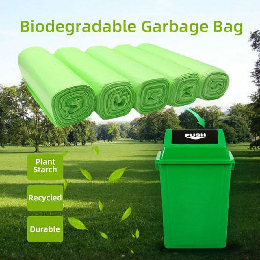 Aievrgad Trash bag(2.6 Gallon), 120pcs Biodegradable Trash Bags, Small Garbage Bags,Mini Liner Bags for Kitchen bins,Strong,durable,thicken