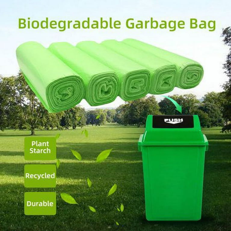  Aklyaiap 13 Gallon Trash Bag Biodegradable, 48 Counts Trash  Bags 13 Gallon Tall Kitchen Strong &Thick,Unscented Kitchen Trash Bags  Easy-Tearing,Recycling Kitchen Garbage Bags For Kitchen,Home&Office :  Health & Household