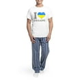 thumbnail image 5 of CafePress - I Love Ukraine Native Ukrainian Flag Pajamas - Men's Light Loose Fit Cotton Pajama Set, 5 of 7
