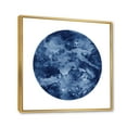 thumbnail image 3 of Designart 'Blue Space Galaxy Circle' Modern Framed Canvas Wall Art Print, 3 of 5
