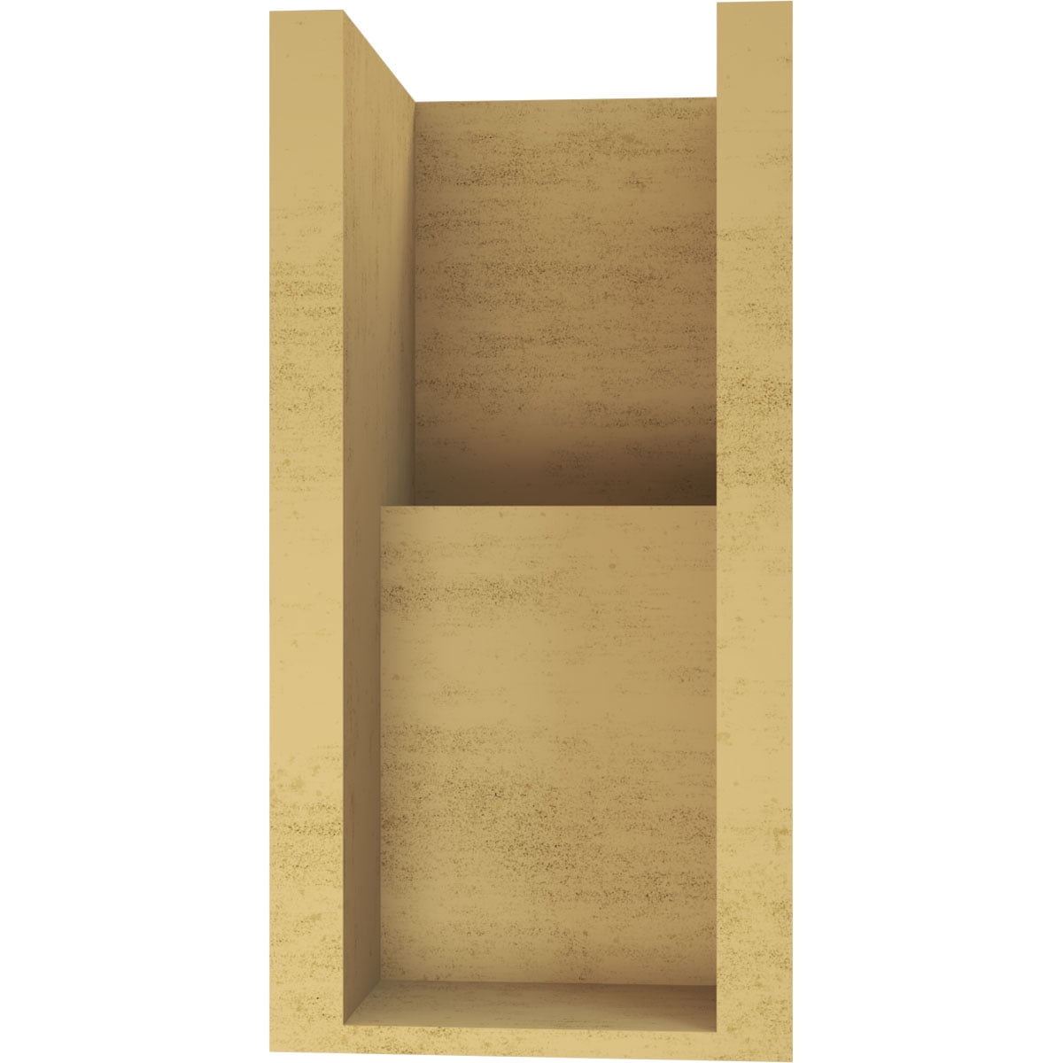 7"W x 7"D x 14"H Wide Chapel Hill Rough Cedar Woodgrain TimberThane Corbel, Primed Tan