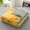 thumbnail image 4 of ChicYu Cartoon Printed Summer Quilt, Lightweight Breathable Blanket, Machine Washable Thin Air Conditioner Comforter, 79"x87", Colcha Estampada, Couverture Imprimée, 4 of 9