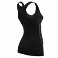 thumbnail image 3 of Toptie Yoga Racer Back Tank Top, Athletic Compression Tank, Junior-Grey-L, 3 of 6