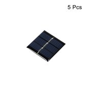 Mini Solar Panel Cell 1.5V 60mA 0.09W 30mm x 30mm for DIY Project Pack of 5