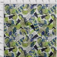 thumbnail image 4 of oneOone Viscose Jersey Green Fabric Leaves Diy Clothing Quilting Fabric Print Fabric By Yard 60 Inch Wide, 4 of 7
