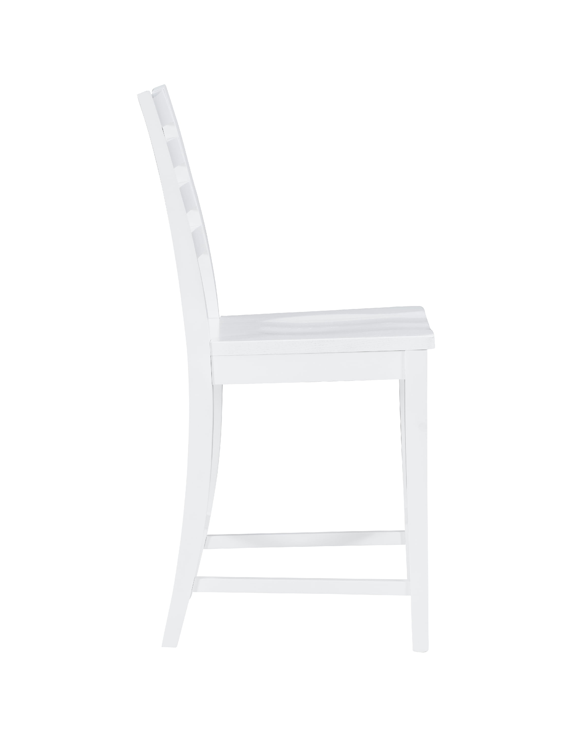 Linon Holdrege 22" High Back Counter Stools, Set of 2, White