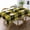 Color-1-1, variant on Yellow And Black Lumberjack Tartan Plaid Rectangular Tablecloth 60"x86" with Lace Edge, Washable Durable Table Cover for Dining, Indoor Outdoor Home Restaurant Decor