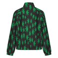 thumbnail image 6 of Jackets for Women Winter Coat Jackets Flannel Stand Collar Jacket(Abstract Maple Leaf Illustration,Size:S-4XL), 6 of 7