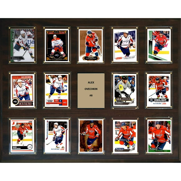 Placa C&I Collectables NHL Alex Ovechkin, 14 cartas coleccionables