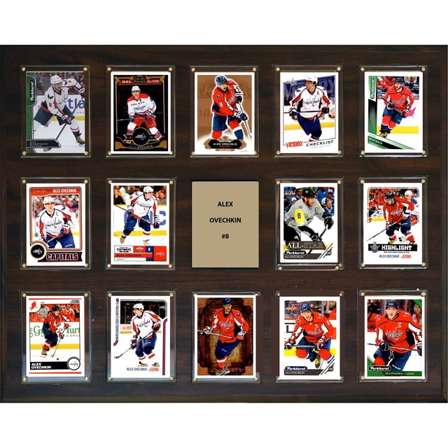 Placa C&I Collectables NHL Alex Ovechkin, 14 cartas coleccionables
