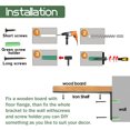thumbnail image 5 of 4Pcs Heavy Duty Iron Shelf Brackets for Wall,  L Shaped Metal Shelving Bracket Supports, 5 of 5