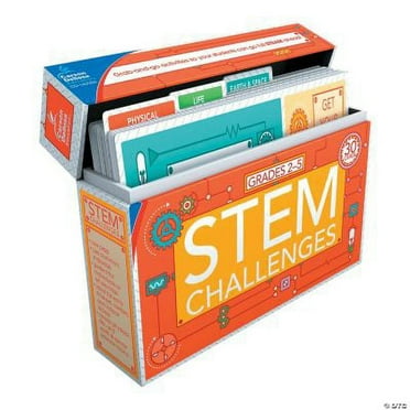 Carson-Dellosa® STEM Challenges Learning Cards Grades 2-5, Classroom, Educational, 30 Pieces