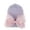1-Light Blue795, variant on Byoo Girls Soft Beanie Large Bow Accent Striped Pattern Daily Caps