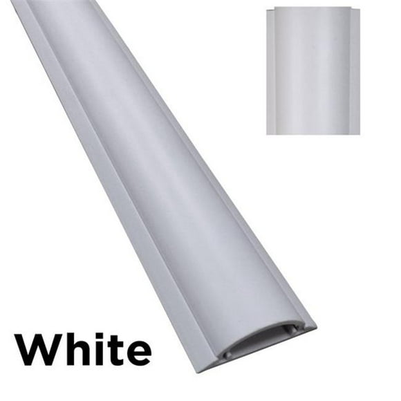Electriduct CSX-4-59-WT 59 in. Cable Shield Cord Cover, White