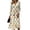 Beige, variant on Womens Summer Casual Midi Maxi Dresses Spring Fall Plus Size V Neck Flowy a Line Dress Maxi Dress for Wedding Guest, Graduation, Party