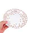 thumbnail image 4 of Rose Gold Dot Paper Plates and Napkins Set for Parties Stylish Dots Design Great for Home Use Lightweight and Leakproof, 4 of 8