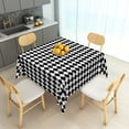 thumbnail image 4 of Tchckioa Black and White Checkered Tablecloth,Waterproof Table Cloth for Kitchen Outdoor,52x52 Inch,Square, 4 of 6