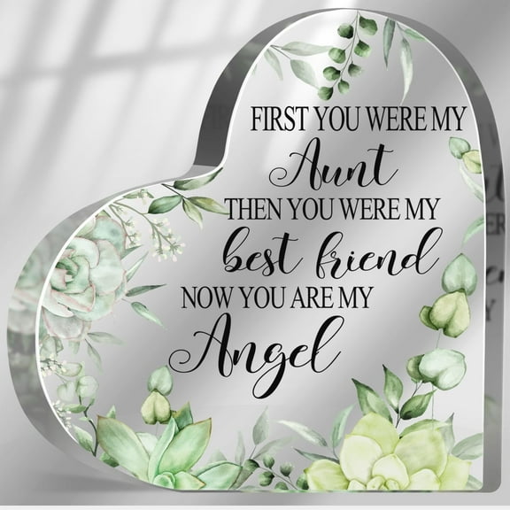 Sympathy Memorial Gifts for Loss of Auntie, Loss of Aunt Sympathy Gifts, Bereavement Condolences Grief Gifts, Funeral Memorial Decor Sign, Remembrance Plaque for Loss Aunt