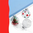 thumbnail image 4 of 24 Uds Bolas de Navidad Rellenables de PláStico Transparente 8Cm DIY Adorno de áRbol de Navidad DecoracióN Manualidades, 4 of 5