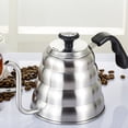 thumbnail image 4 of Hervidor de café con cuello de cisne con termómetro de acero inoxidable de 1,2 L, estufa, hervidor de agua Premium para té y café con precisión, 4 of 5