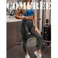 thumbnail image 4 of COMFREE Women High Waist Workout Gym Smile Contour Seamless Leggings Tummy Control Yoga Pants Tights Sports Compression, 4 of 6