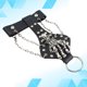 thumbnail image 4 of FELTECHELECTR Pulsera de cuero estilo punk con remaches y calavera, con anillo para cinco dedos, estilo esqueleto exagerado., 4 of 6