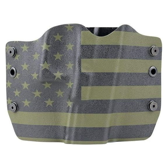 Green & Black USA OWB Holster (Right-Hand, 1911 - Rock Island M1911 AICS .45ACP w/o Rail - 3.5")