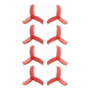 Angle View: Gemfan Hulkie Red 2040 Durable 3 Blade - Set of 8 (4CW 4CCW)
