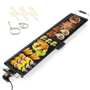 Gymax 39.5'' Extra Large Electric Griddle w/ 2 Cooking Surface Adjustable Temperatures