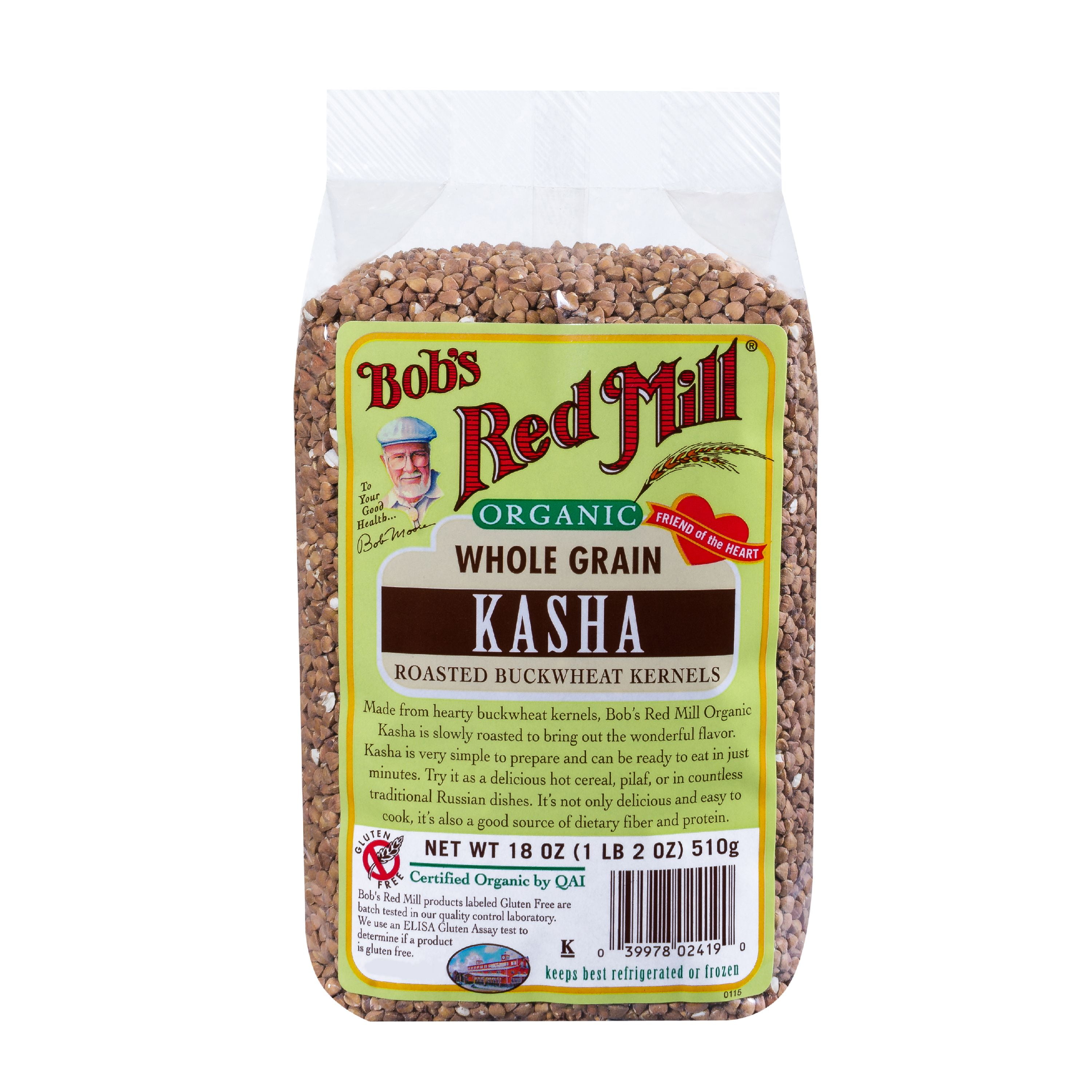 Bobs Red Mill Organic Buckwheat Toasted Kasha, 18 Oz