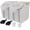 2Pcs Grey, variant on Airtight Grain Storage Container with Wheels, Measuring Cup, and Scoop, 25lb Capacity, 2-Piece Set in Blue