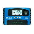 thumbnail image 1 of MPPT Solar Charge Controller 12V 24V 60A 80A 100A Dual USB LCD Display Auto Cell Panel Charger Regulator With Load, 1 of 6