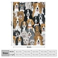 thumbnail image 4 of COMIO Spaniel Corgi Blanket Gifts for Adult &amp; Kids for Living Room Bedding Couch Decor Soft Warm Lightweight Cozy Cute Dogs Different Breeds and Flowers Throw Blankets, 4 of 6