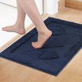 thumbnail image 2 of Unique Bargains Cute Heart Pattern Bath Rugs Mat Soft Absorbent Bath Rugs Blue 20" x 32", 2 of 7