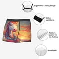 thumbnail image 3 of Kdxio Men's Boxer Briefs with Meditating Cute Horse Print - Comfortable and Breathable Underwear for Everyday Wear, 3 of 5
