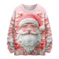 thumbnail image 3 of Mfakffe Christmas Kids Crew Neck Sweatshirt Long Sleeve Cute Casual Pullover Tops Children Winter Festival Outfit for Party, Daily Wear, 3 of 5