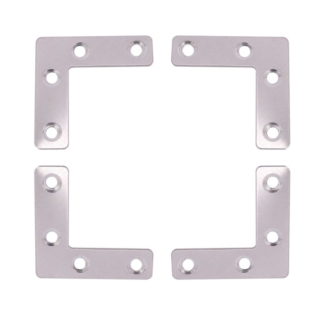 Plaques de Réparation Plates en Forme de L 50mmx50mmx1mm 60 Pcs