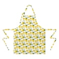thumbnail image 2 of Yellow Lemon Fruit Slices White Pattern Apron-Garden Aprons for Women with Pockets-Cotton Linen Waterproof Kitchen Cooking Gardening Aprons Adjustable for Kitchen,Cooking,BBQ and Salon 33x27 Inch, 2 of 7