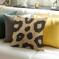 thumbnail image 3 of BANET  Leopard Print Throw Pillow Covers Animal Skin Texture Decorative Pillowcases Soft Cushion Covers for Sofa Couch Bed Home Decor 12x12in, 3 of 5