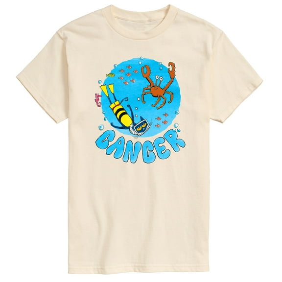 Pete The Cat - Cancer - Men's Short Sleeve Graphic T-Shirt