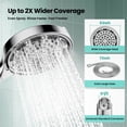 thumbnail image 6 of JOMOO Handheld Shower Head, 6 Setting High Pressure Filtered Showehead with Handheld, 6 inch Water Softener Filters Beads for Hard Water Shower Head with Extra Long 71" Stainless Steel Hose (Chrome), 6 of 16