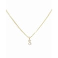 thumbnail image 5 of Pavé Initial Necklace - Gold, 5 of 7
