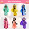 thumbnail image 3 of Little Dolls Set with Mini Princess Dolls for Girls – Princess Toy Dolls for Dollhouse –Small Doll Mini Princess Figures with Tiaras, Hair Accessories, 3 of 5