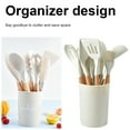 thumbnail image 5 of Yucurem 12Pcs Kitchen Utensil Set Silicone Heat-resistant Cookware for Kitchen Kitchen Essentials (Beige), 5 of 10